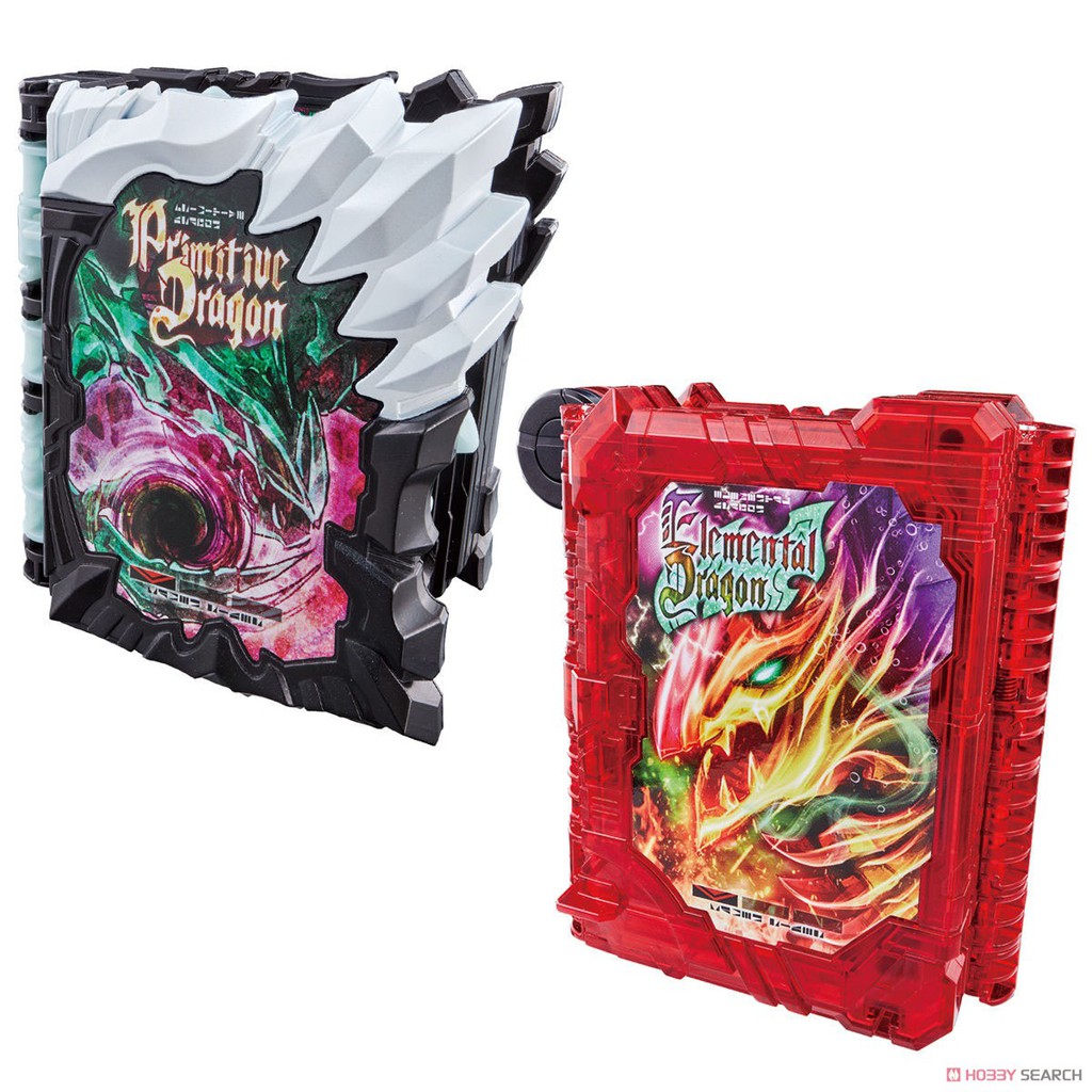 [NEW] Mô hình đồ chơi chính hãng Bandai DX Primitive Dragon &amp; Elemental Dragon Wonder Ride Book Set - Kamen Rider Saber