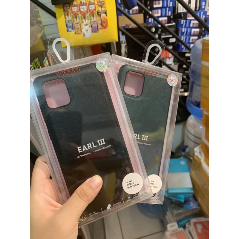 Ốp lưng da xlevel cho samsung Note 10 Lite