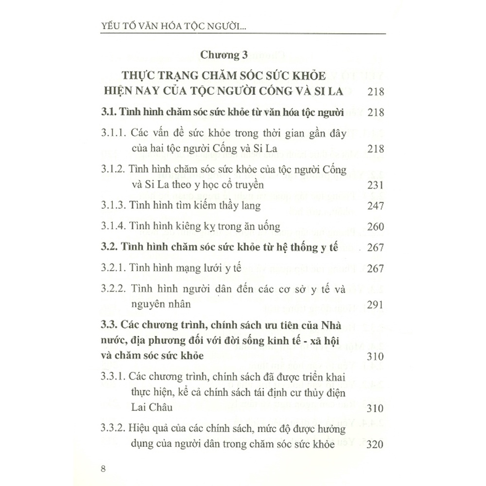 Sách - Yếu Tố Văn Hóa Tộc Người Trong Chăm Sóc Sức Khỏe Của Người Cống Và Si La Ở Tỉnh Lai Châu (Sách Chuyên Khảo)