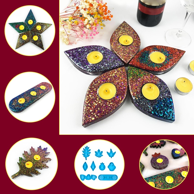 Khuôn Silicone Làm Nến Xà Phòng Hình Lá Phong