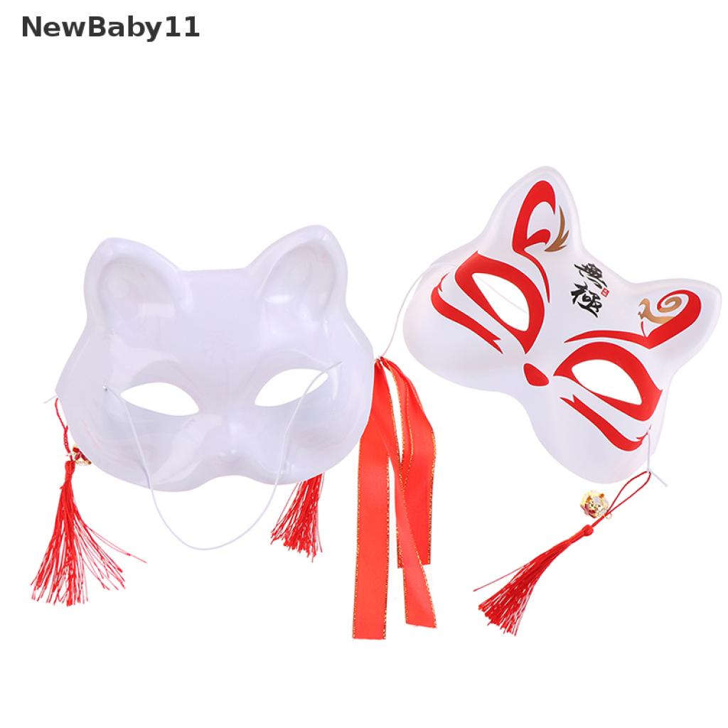 (Hàng Mới Về) 1 Mặt Nạ Nửa Mặt Hóa Trang Mèo Cáo Cho Tiệc Halloween Vn