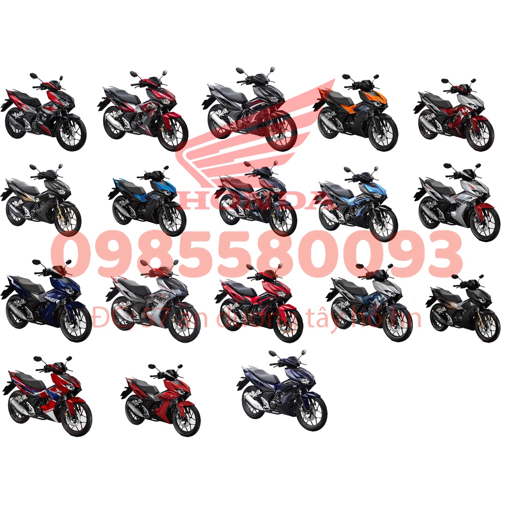 Bộ dè trước xe winner x màu đen bóng