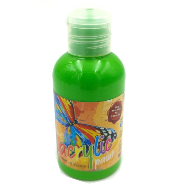 Chai Màu Vẽ Acrylic 120ml - Mẫu 2 - Xanh Lá