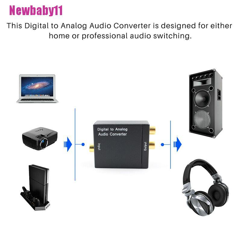 Bộ ChuyểN ĐổI Âm Thanh Coaxial Toslink RCA L / R - 11