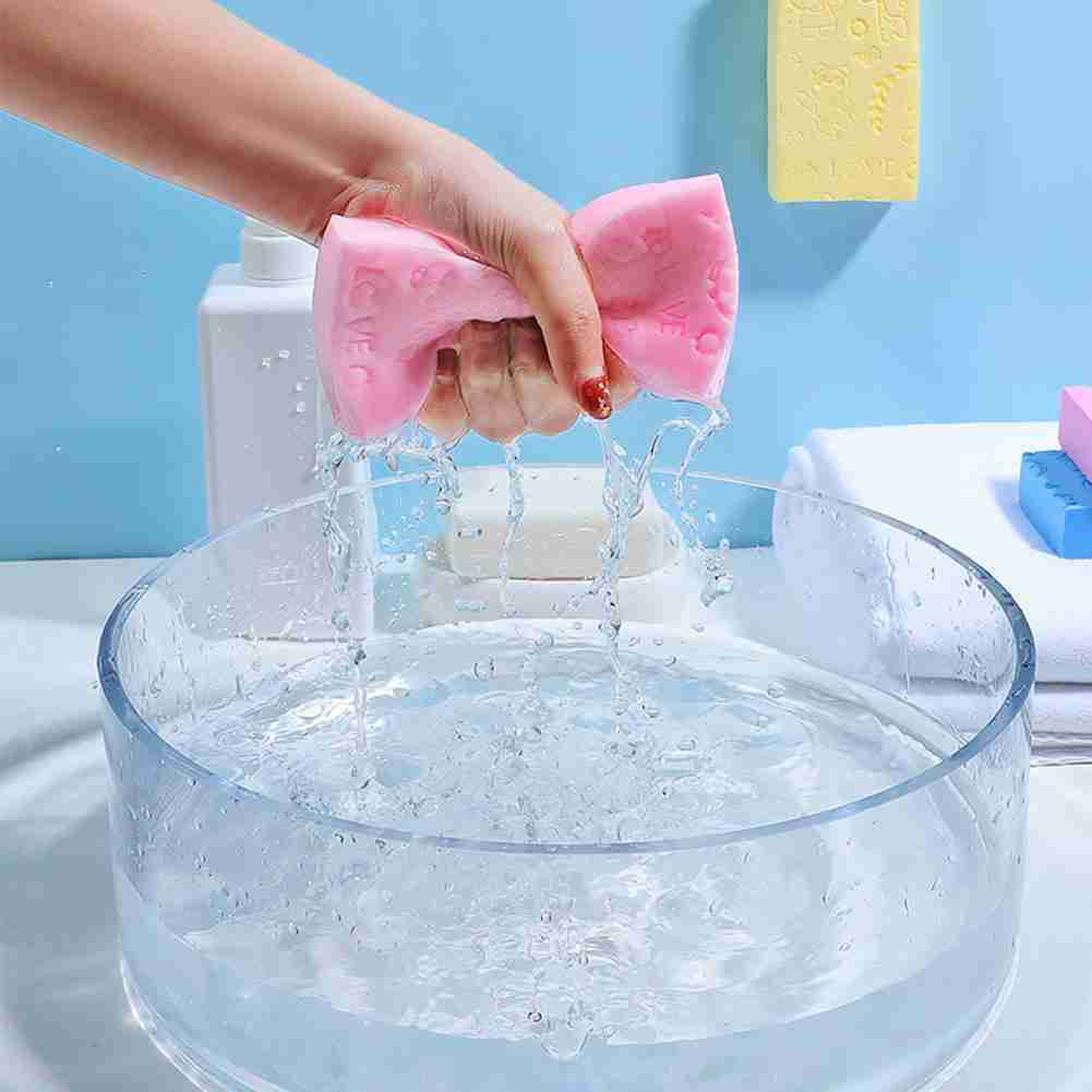 Bông Tắm Tẩy Tế Bào Chết Họa Tiết Hoạt Hình Phong Cách Hàn Quốc B6X3