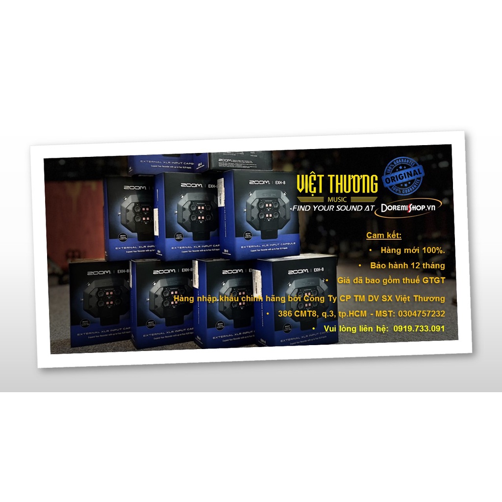 Bộ mở rộng kết nối thêm 4 microphone cho máy ghi âm H8 ZOOM EXH-8
