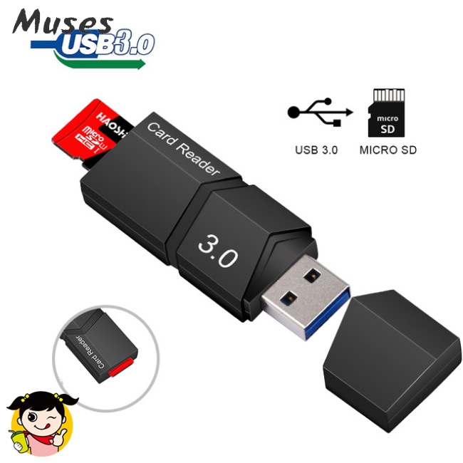 Muse07 Đĩa USB 3.0 đọc thẻ nhớ Microsd tốc độ cao