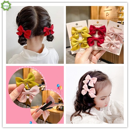 Kẹp tóc hình nơ 6 màu dễ thương cho bé gái