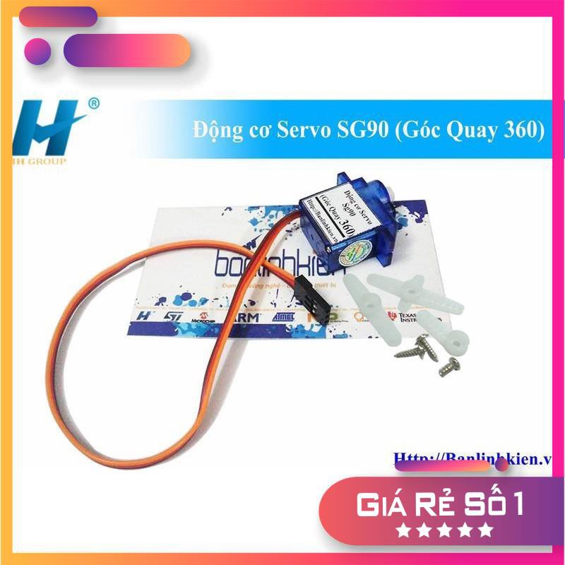 Động cơ Servo SG90 (Góc Quay 360)