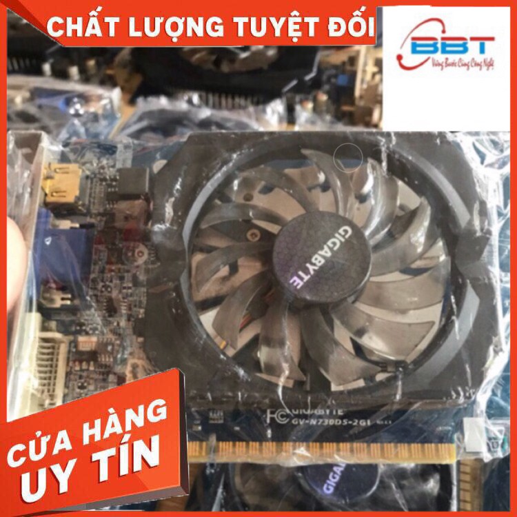 [ Free ship] Card màn hình Giga , Galax Gt730 D5 2gb. Chơi game PUPG, LOL, FIFA....