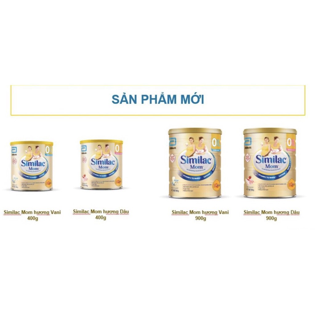 Sữa Bột Similac Mom Hương Vani/ Dâu 900g_Phương Dũng