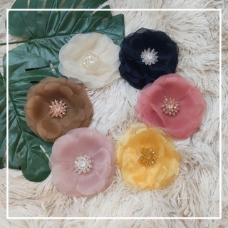 Bông cài áo - trâm cài áo Hoa vải cài áo cao cấp hàng handmade siêu đẹp