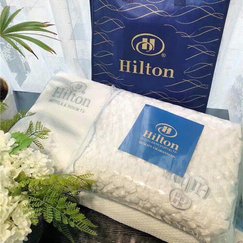 Gối cao su non HILTON ⚡𝗰𝗵𝗶́𝗻𝗵 𝗵𝗮̃𝗻𝗴+𝗳𝗿𝗲𝗲𝘀𝗵𝗶𝗽⚡mềm mại không đau đầu,Lưu thông máu não,Dễ đi vào giấc ngủ🌈Mẹ Thông Thái🌈