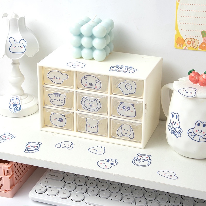 Miếng Dán Trang Trí Hình Thú Cưng 4 Kiểu Dễ Thương Sáng Tạo Diy