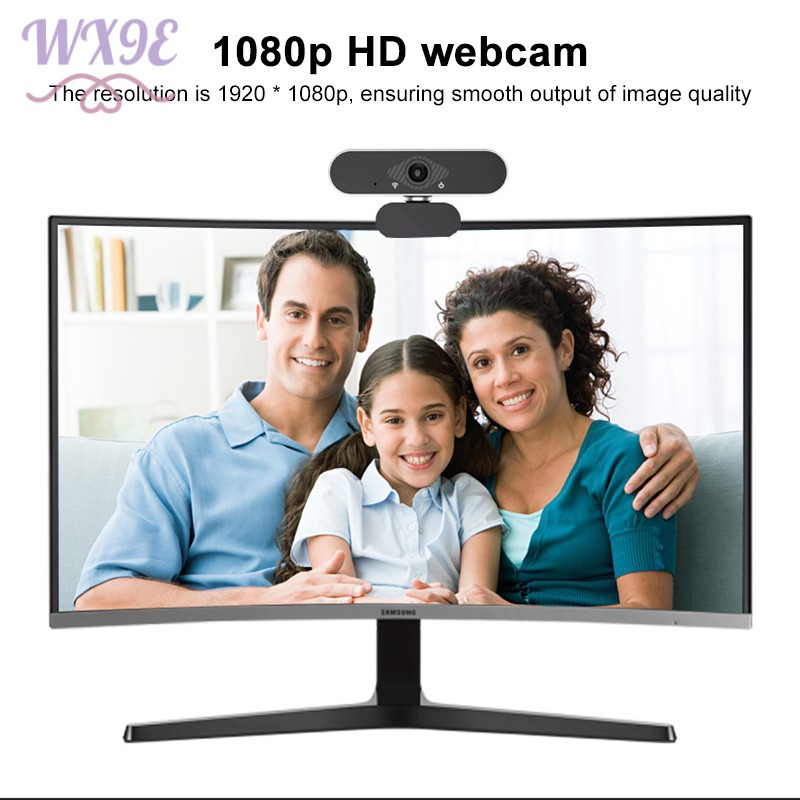 Webcam Wx9E 1080p Tích Hợp Micro Tự Động Dùng Trong Giảng Dạy / Học Trực Tuyến