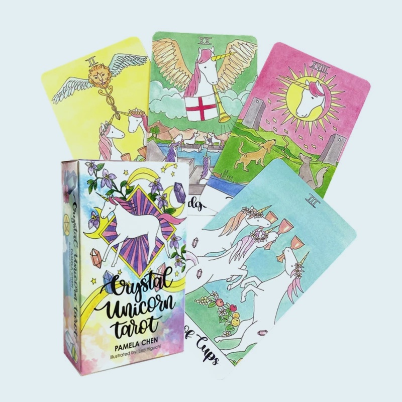 78 Cards Crystal Unicorn Tarot Bộ Bài Tarot 78 Lá Bằng Pha Lê Họa Tiết Kỳ Lân