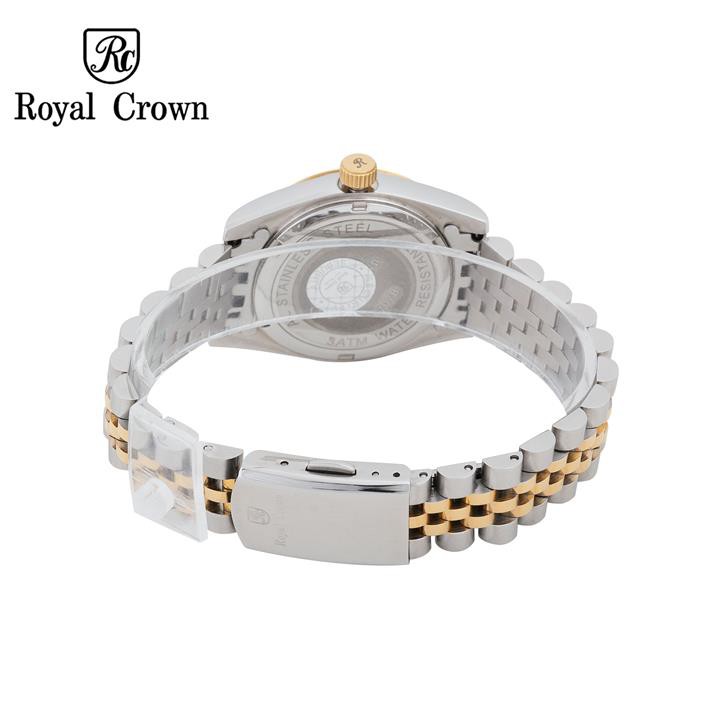 Đồng hồ nữ chính hãng Royal Crown 8707-SS-RG ( Dây thép vỏ vàng hồng mặt trắng )