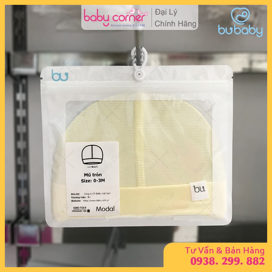Mũ Tròn Sơ Sinh BU Baby Modal Cho Bé