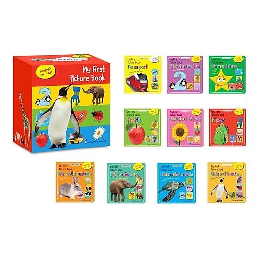 Sách - My First Picture Book - Bộ 10 Cuốn Thư Viện Hình Ảnh Đầu Tiên Cho Bé