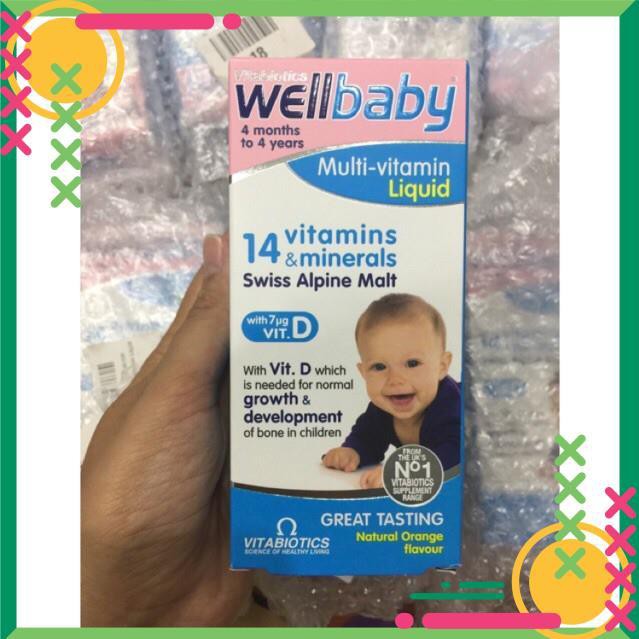 Wellbaby tổng hợp 14 vitamin Cam kết hàng chuẩn chính hãng