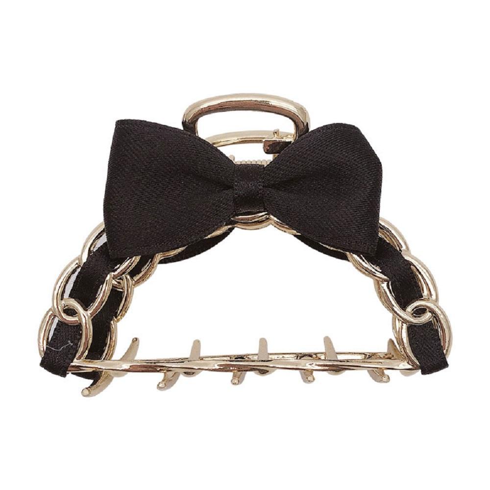 Kẹp Tóc Nhỏ Hình Nơ Lấp Lánh Bằng Hợp Kim Cho Nữ