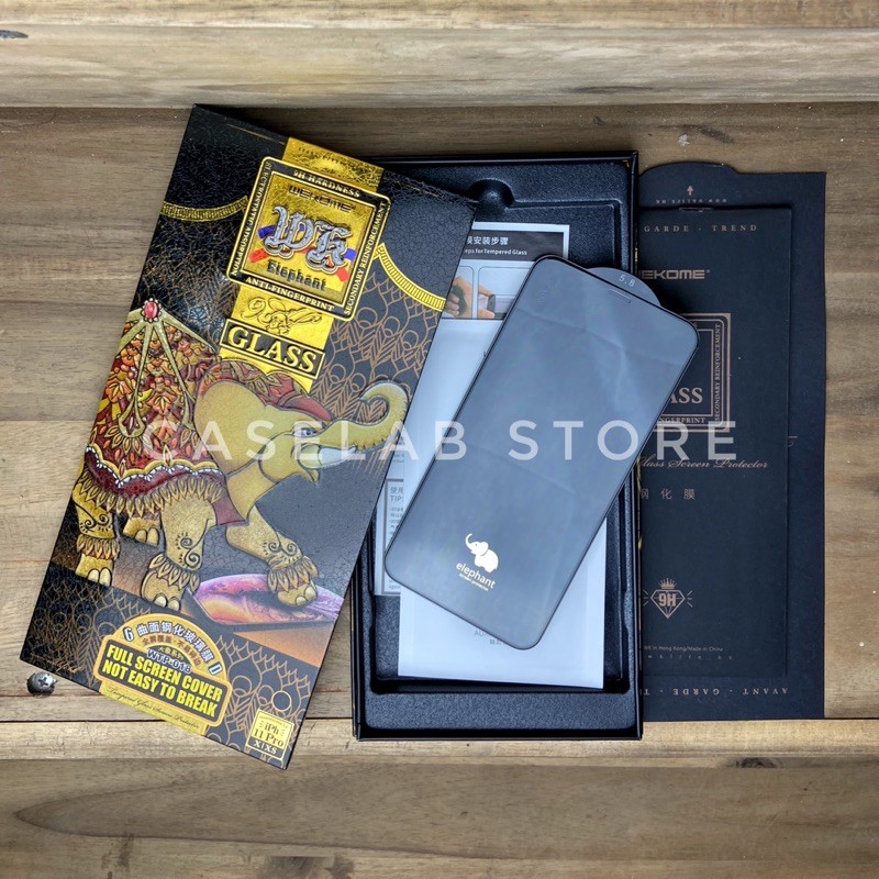 [FULL BOX] Cường lực Wekome Elephant 6D siêu cứng cho iphone X,Xs, Xr, Xsmax, 11, 12, 12mini, 12pro, 12pro max