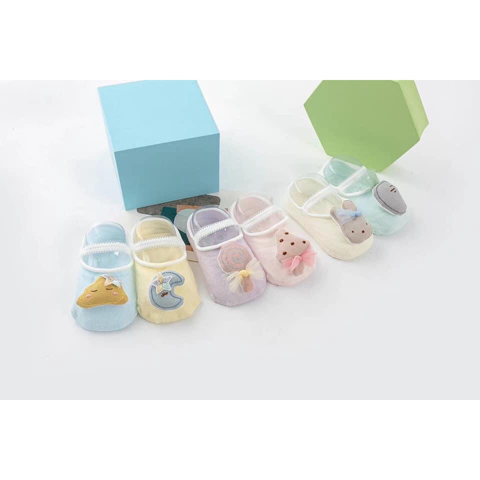 Set 2 đôi tất thú bông cực xinh cho bé gái - Hàng có hộp - MC094