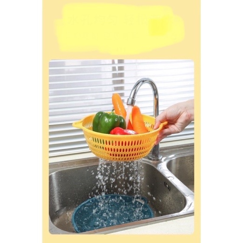 Rổ rửa rau củ quả 3 bộ 6 cái