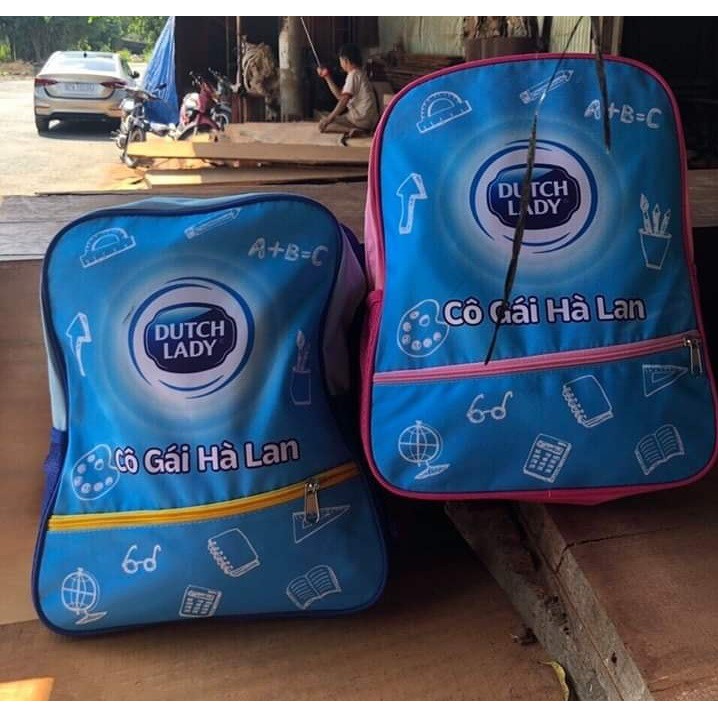 Balo Ductch Lady - quà tặng sữa Cô gái Hà Lan 4 ngăn tiện lợi cho bé trai / gái