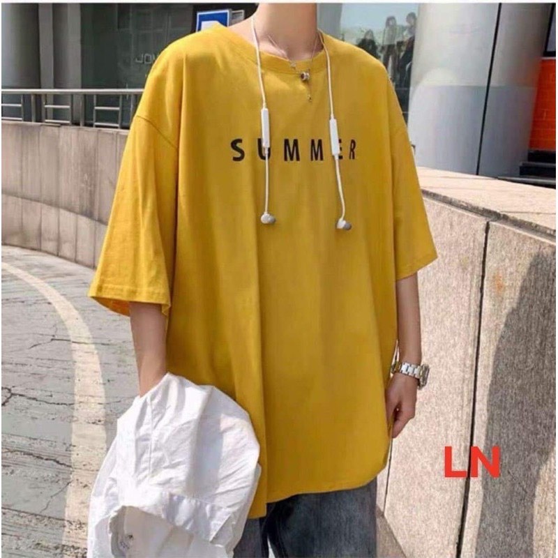 ÁO THUN TAY LỠ FORM RỘNG NAM IN SUMMER CỰC ĐẸP