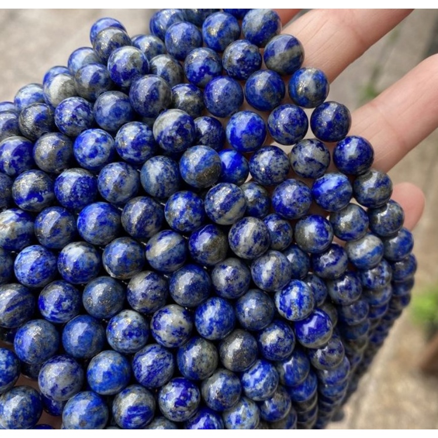 DIY Beads Lapis Lazuli Round Loose Beads 4/6/8/10/12mm For Making Jewelry Accessories