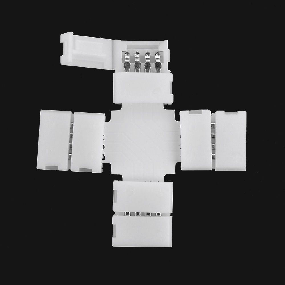 1 / 5 / 10 Đầu Nối Dây Đèn Led 10mm 4pin Không Hàn Cho 3528 5050