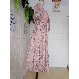 Đầm Voan Hoa 2 Lớp Hàng CAO CẤP size M