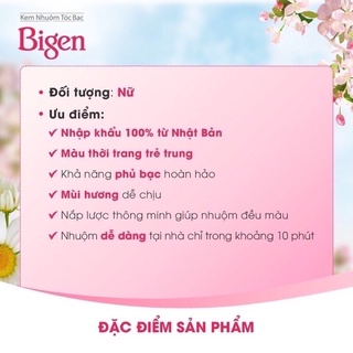Thuốc nhuộm tóc bạc Bigen Nhật Bản
