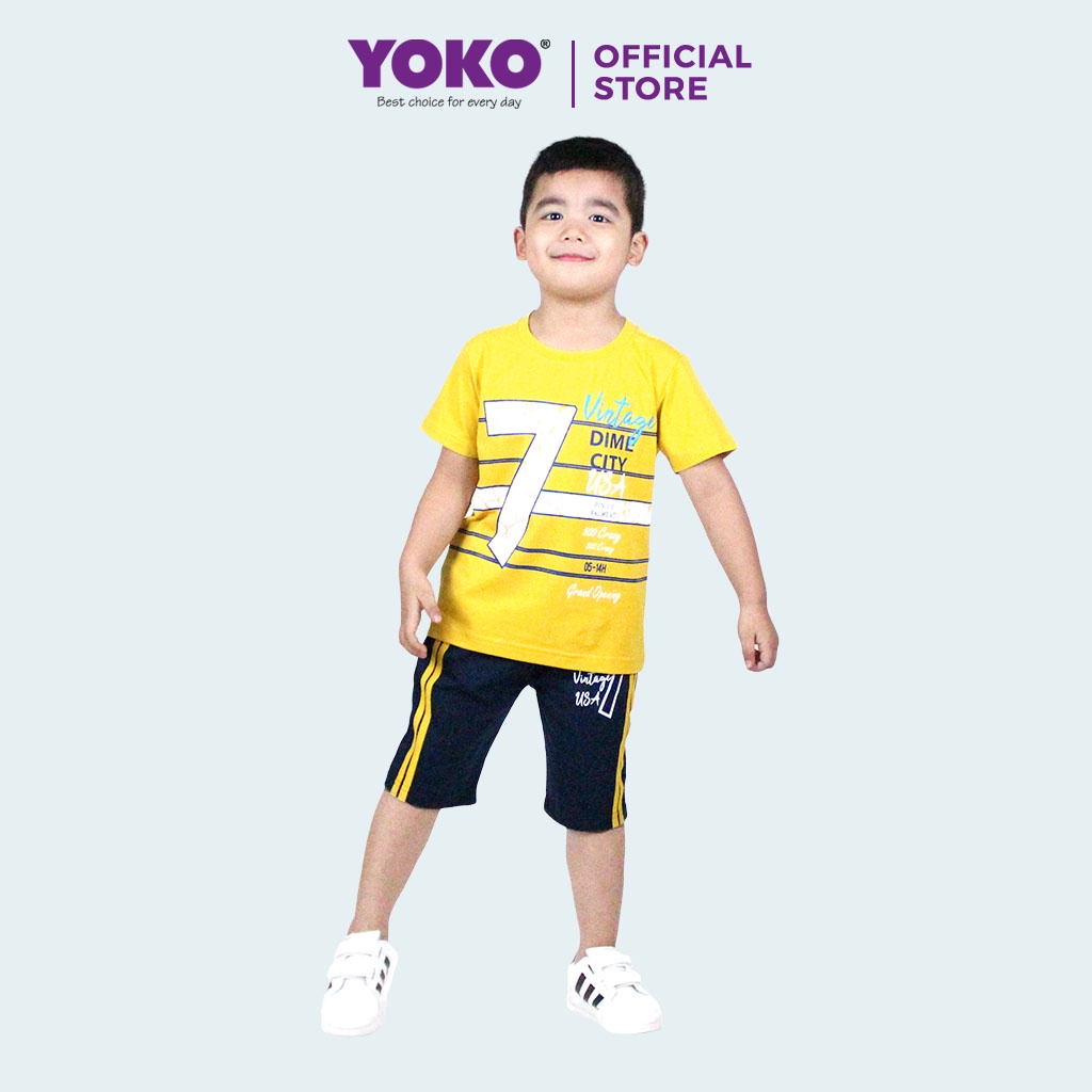 Bộ Quần Áo Thun Tay Ngắn Bé Trai (1-5 Tuổi) YOKO KID'S FASHION 21066T