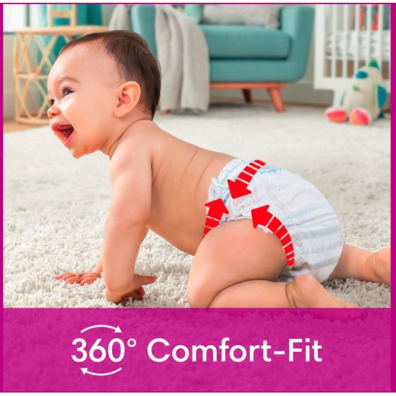 Bỉm quần cho bé Pampers UK, tã em bé siêu thấm hút chống tràn size 4-84 miếng - Monnie Kids