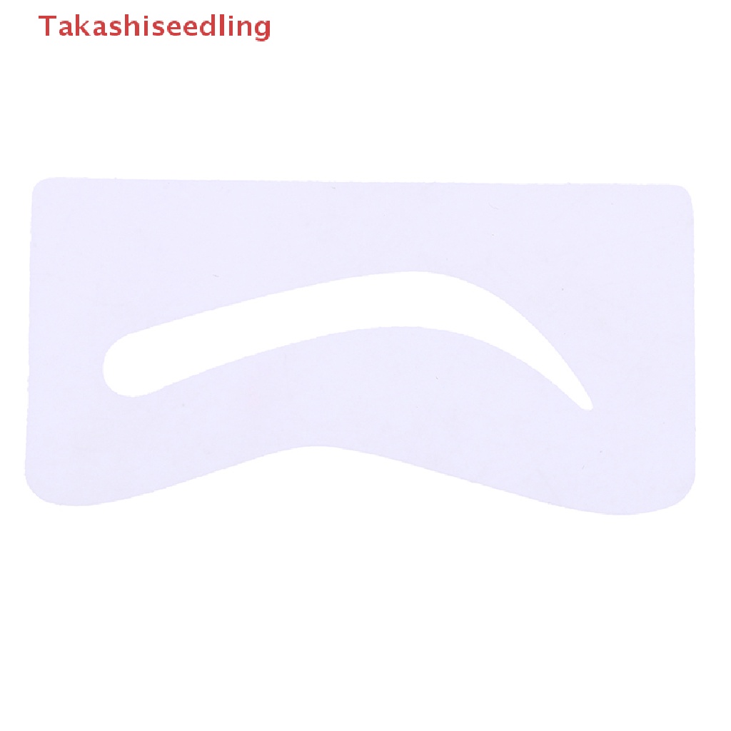 (Takashiseedling) 10 Pairs Eyebrow Shaper Shaping Stencil Grooming Charm Brow Card Template Makeup