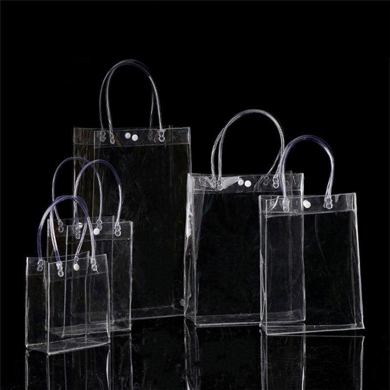 Túi xách trong suốt đựng quà bằng nhựa PVC một thể dụng 19 leeminhoop