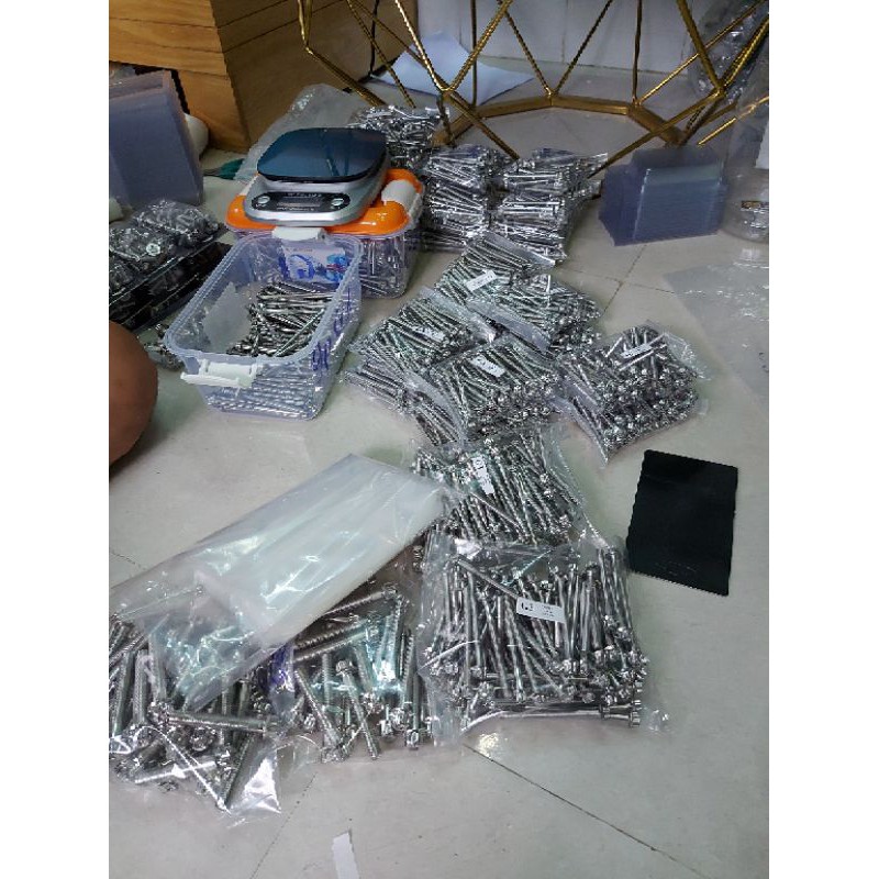 Ốc 10li Salaya inox 304 gắn chân kính, pát heo, chân phuộc, treo pô các dòng xe 10li23 10li30 10li40 10li50 10li60