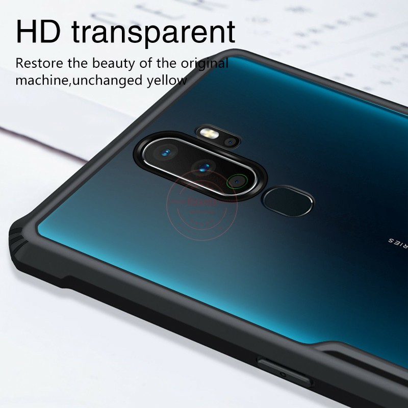 Ốp lưng Oppo A5 2020 / Oppo A9 2020 dùng chung chống sốc thể thao lưng trong viền màu kiểu dáng Xundd chống ố vàng