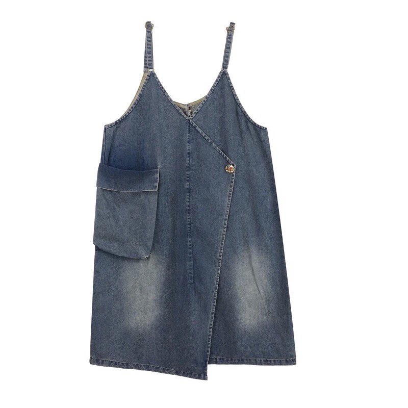 Đầm yếm jean, jump chất chơi freesize