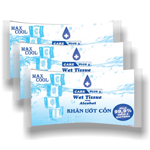 10 KHĂN ƯỚT CỒN MAXCOOL