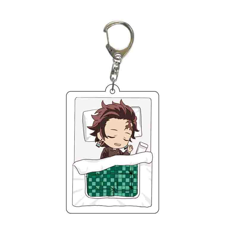 Sy2 Móc Khóa Acrylic Hai Mặt Hình Demon Slayer Tanjirou Nezuko Giyuu YS2