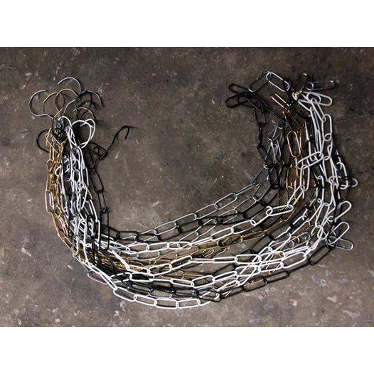 Dây xích sắt cho shop, dây xích si mạ cao cấp treo quần áo