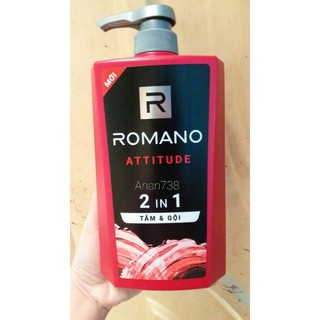 Tắm gội romano 2in1 Attitude đỏ 650g
