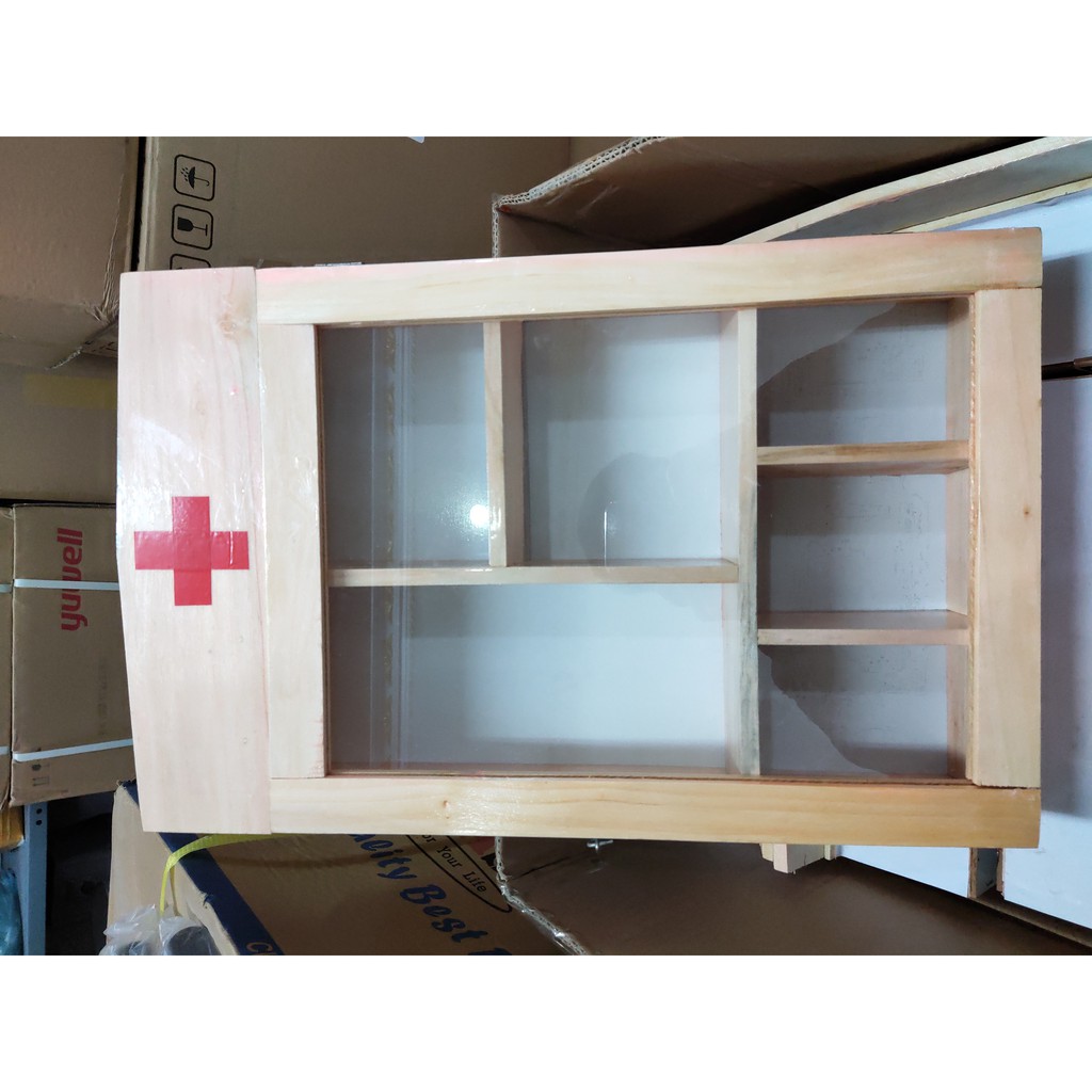 Tủ thuốc y tế bằng gỗ