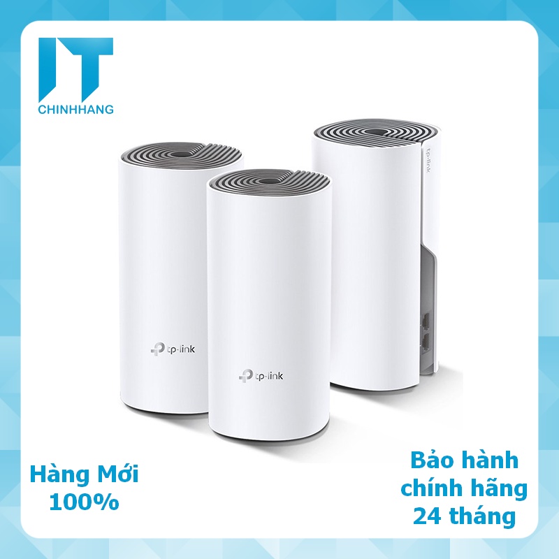 Router Wifi TP-Link Mesh DECO E4 3 pack hoặc 2 pack - Hàng Chính Hãng