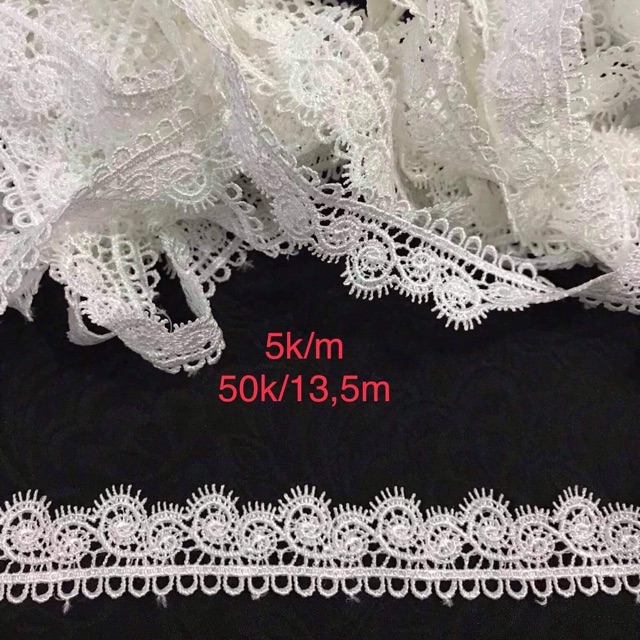 Ren thêu chỉ lụa 50k/13,5m tramy