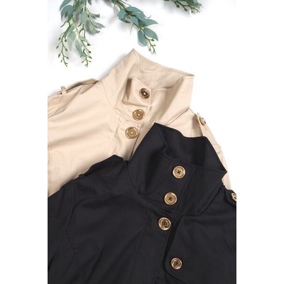 Áo Mangto hàng nút vàng KASPER