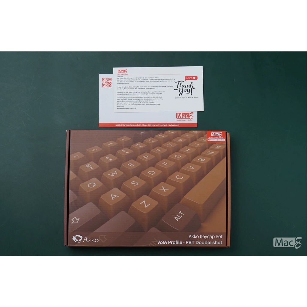 [Mã 254ELSALE giảm 7% đơn 300K] Nút bàn phím Akko keycap set - Chocolate (PBT Double-Shot/ASA profile/158 nút)